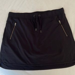 Black mini skort